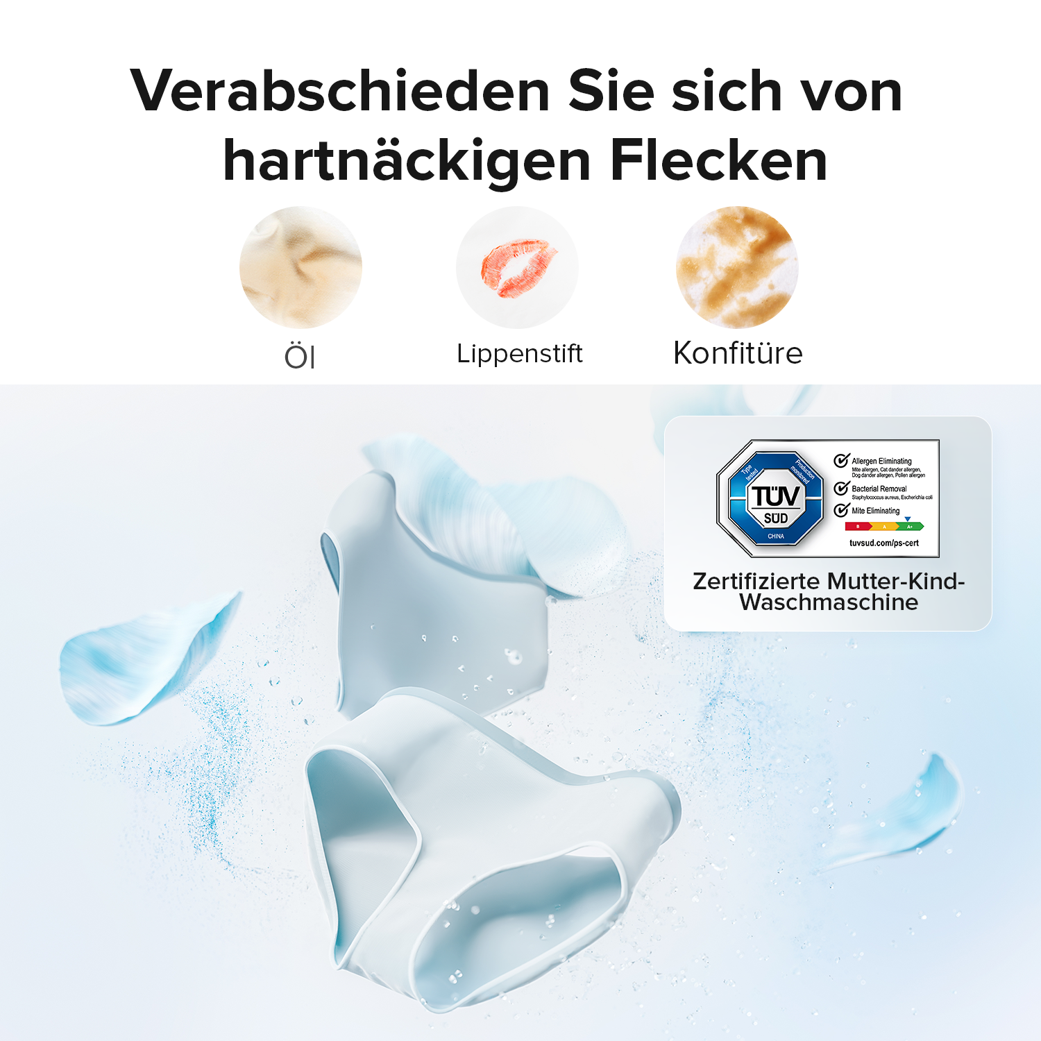 Roborock Zeo Mini Waschtrockner mit der Zeo-Cycle® Trocknungstechnologie