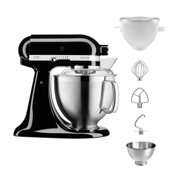 KitchenAid 4,8 L 5KSM185 Artisan Küchenmaschine Icelover Eiszubereiter 5KSMICM