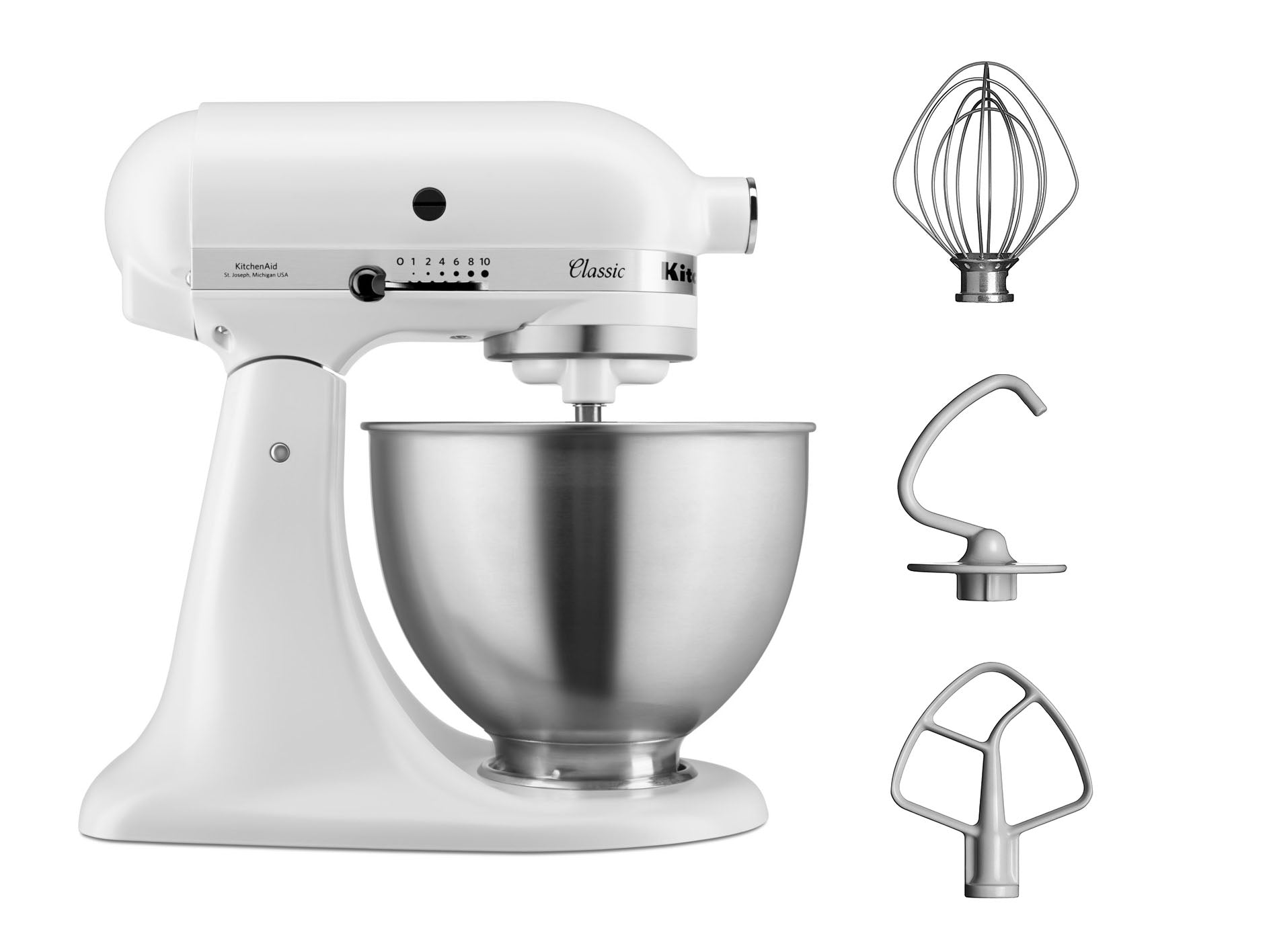 KitchenAid 4,3 L 5K45SS Classic Küchenmaschine