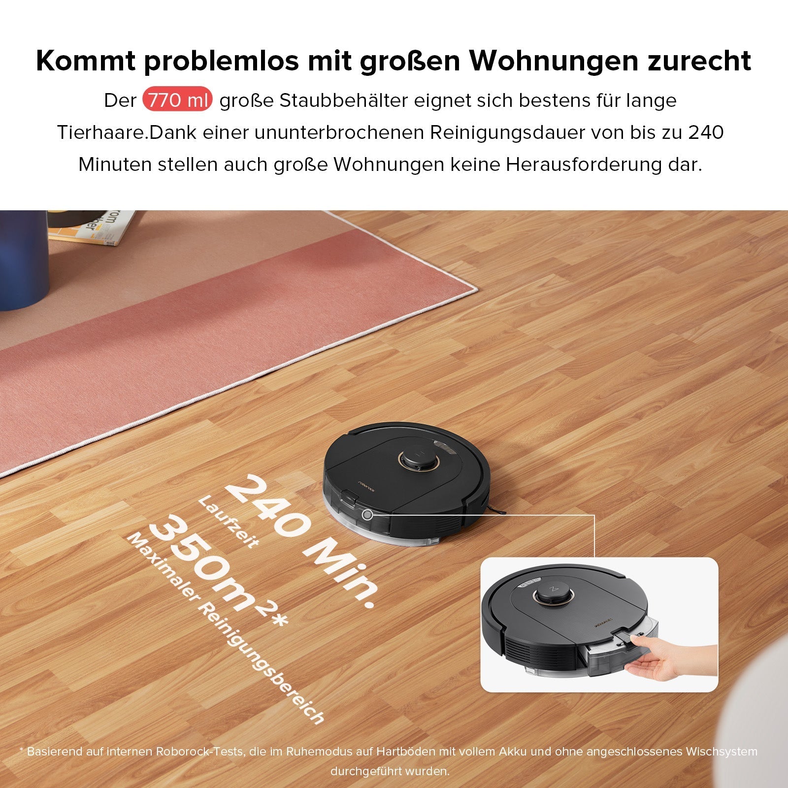 Roborock Q5 Pro+ Saug- und Wischroboter mit Auto-Entleerungsstation