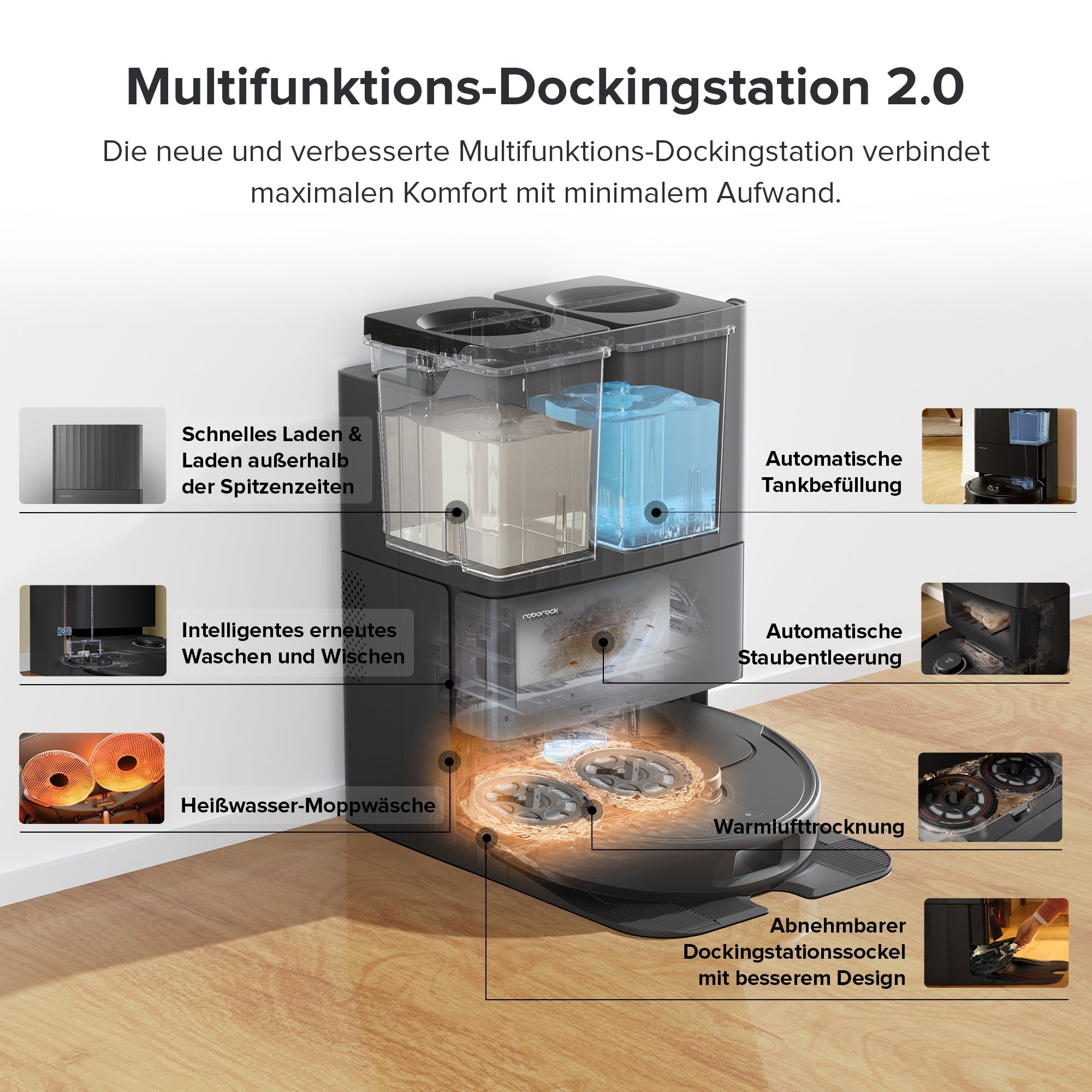 Roborock Qrevo Pro Saugroboter mit Multifunktions-Dockingstation 2.0