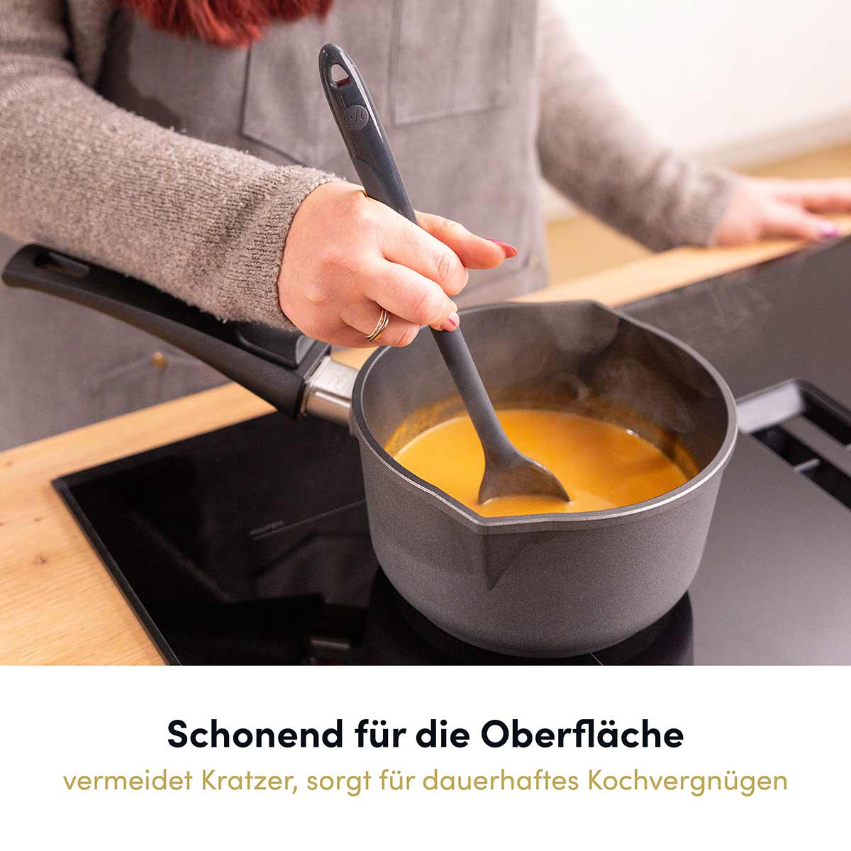 Kochlöffel mit robustem Edelstahlkern