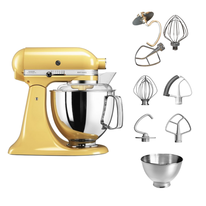 KitchenAid 4,8 L 5KSM175 Artisan Küchenmaschine Tschimmlover mit Tschimmhook Rührelementen