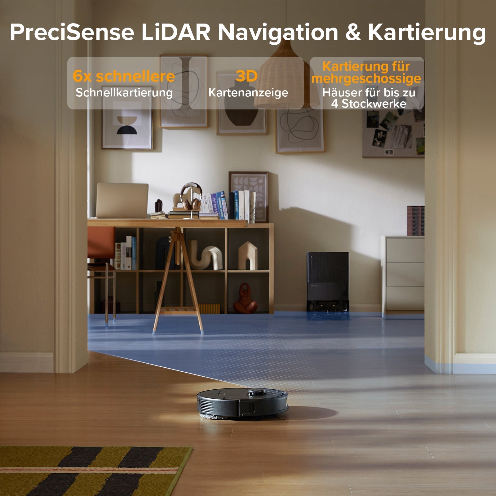 Roborock QV 35A Saugroboter mit Multifunktionsdock