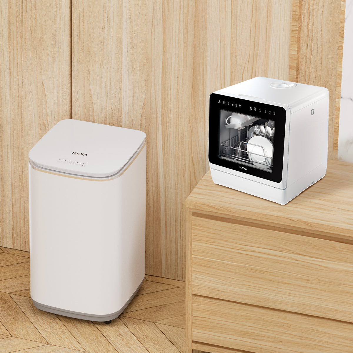 HAVA T02 Washer and R09 Dishwasher Bundle