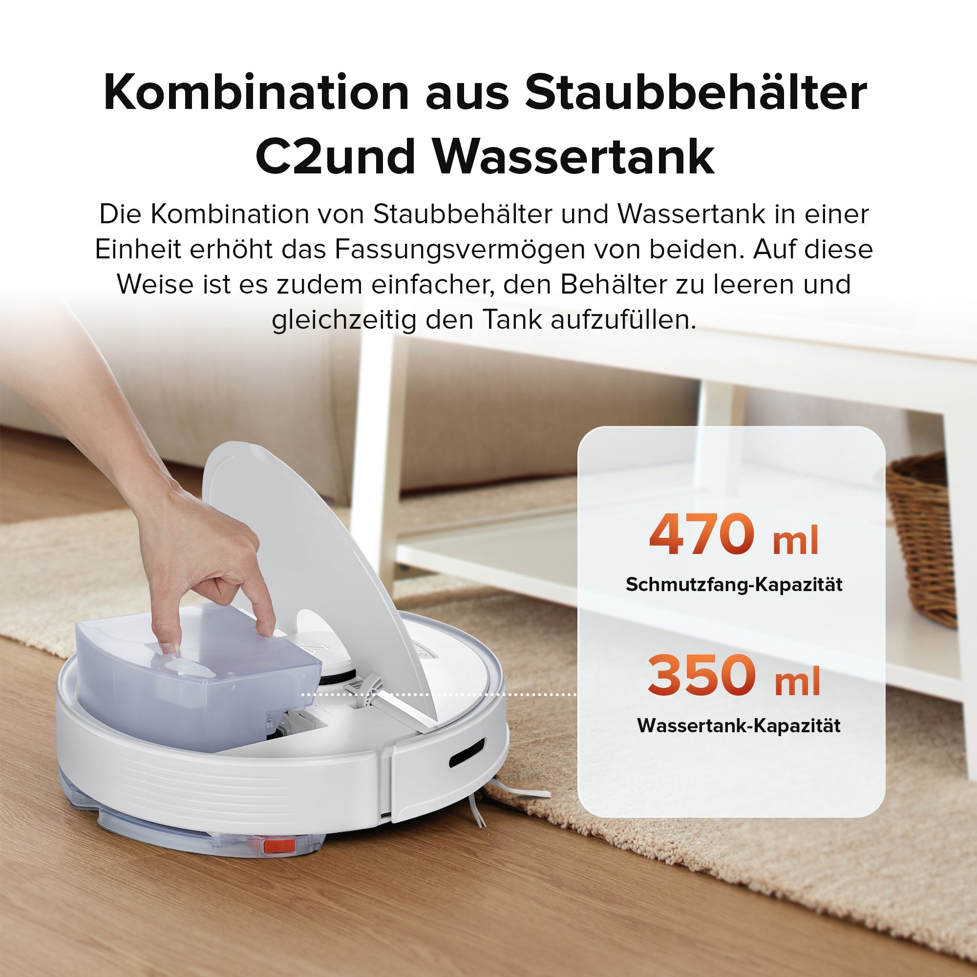 Roborock Q7 Max+ Saug- und Wischroboter mit Auto-Entleerungsstation