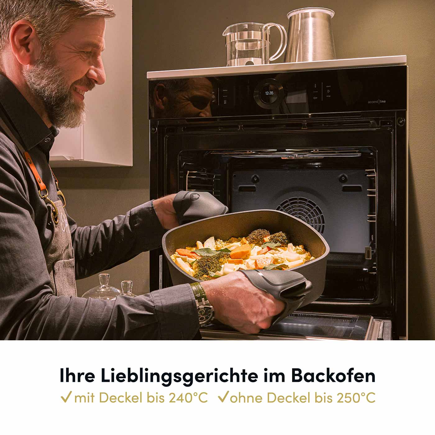 Bräter 32 cm Rund 10 cm Innenhöhe I Deckel optional