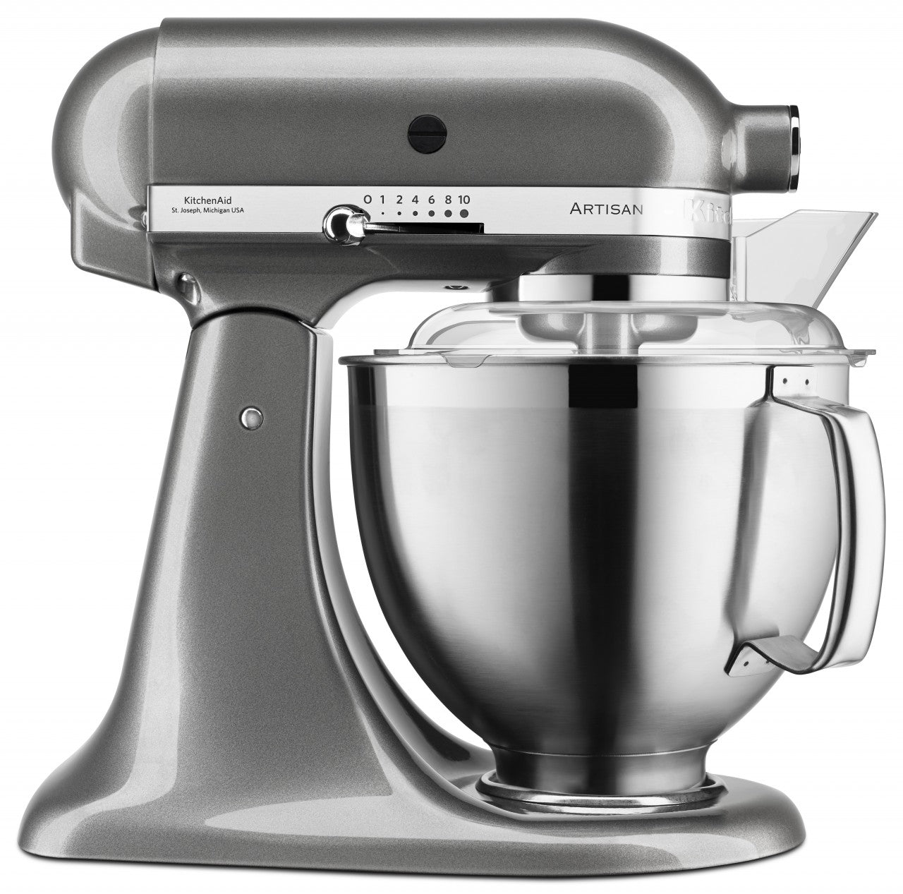 KitchenAid 4,8 L 5KSM185 Artisan Küchenmaschine Profiset Fleischwolf+Spritzgebäck+Gemüseschneider+Pürie