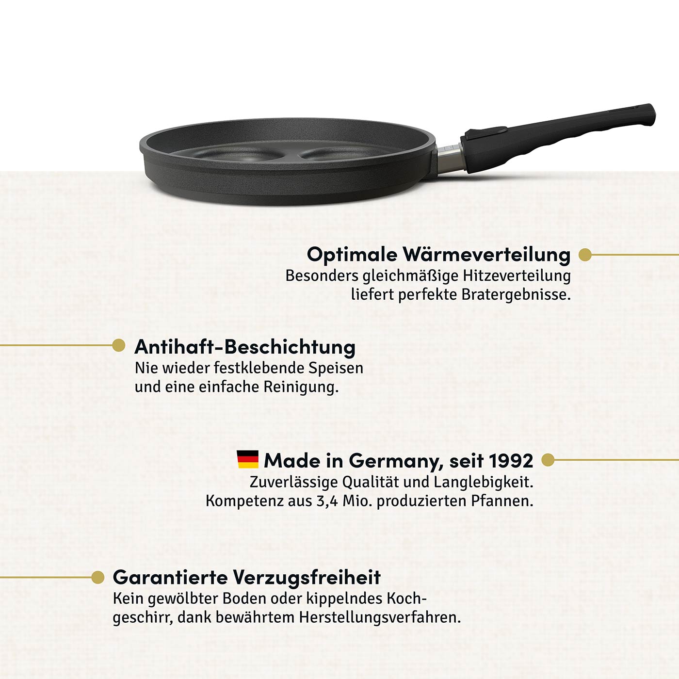 Muldenpfanne Ø 26 I Deckel optional