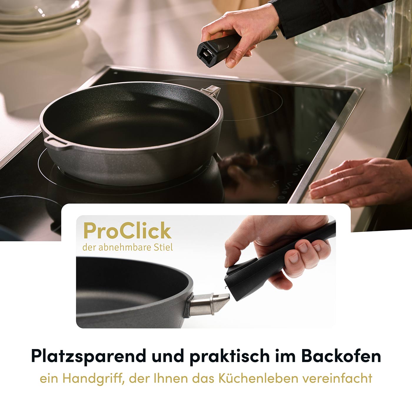 Stieltopf I Stielkasserolle Ø 16 cm I Deckel optional